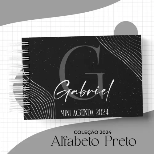 Capas Alfabeto Preto – A5 Vertical | A6 Horizontal – Coleção 2024 (MS)