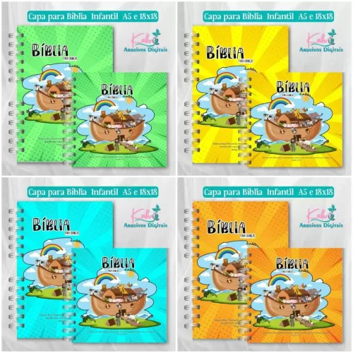 Capas para Bíblia Infantil – Kah
