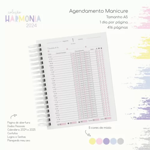 Coleção Harmonia 2024 – Encadernação
