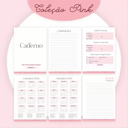 Coleção Pink – Encadernação – Pamella Vieira