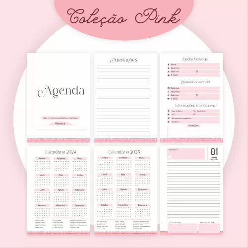 Coleção Pink – Encadernação – Pamella Vieira
