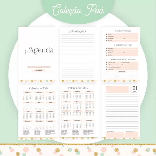 Coleção Poá – 5 Modelos (Pamella Vieira)