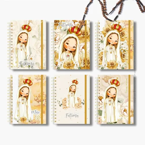 Combo 12 capas A5 Nossa Senhora de Fátima – CARINAS PAPER