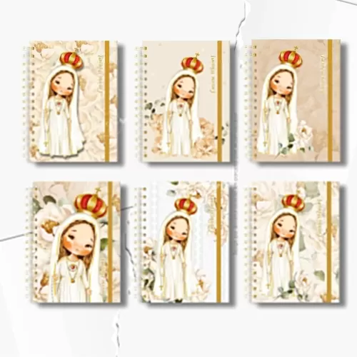 Combo 12 capas A5 Nossa Senhora de Fátima – CARINAS PAPER