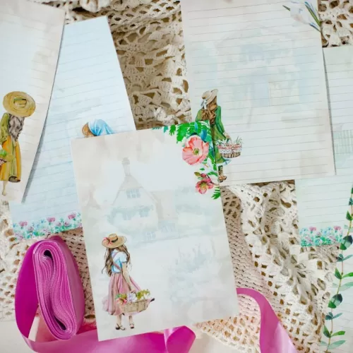 Combo 54 Arquivos – Capas Papéis de Carta Marca Páginas Cartela de Adesivos e Envelope – BICHO PAPEL