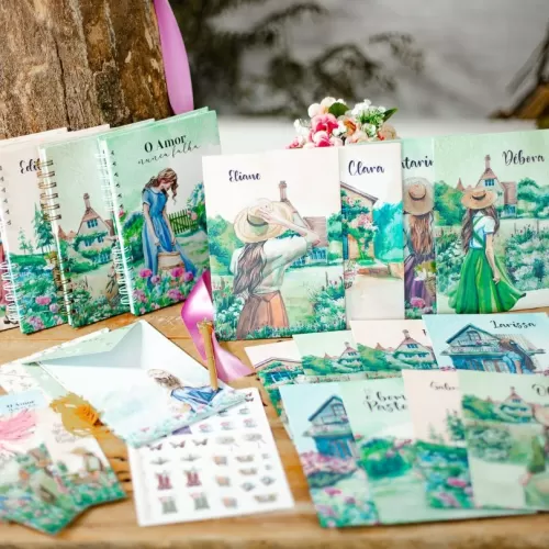 Combo 54 Arquivos – Capas Papéis de Carta Marca Páginas Cartela de Adesivos e Envelope – BICHO PAPEL