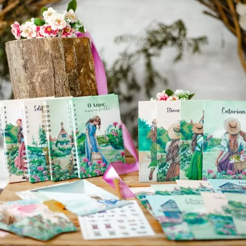 Combo 54 Arquivos – Capas Papéis de Carta Marca Páginas Cartela de Adesivos e Envelope – BICHO PAPEL
