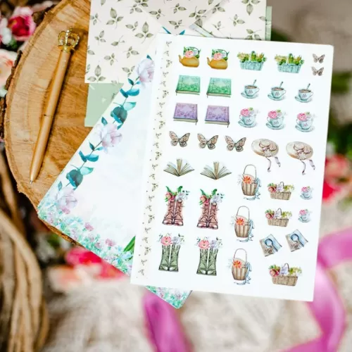 Combo 54 Arquivos – Capas Papéis de Carta Marca Páginas Cartela de Adesivos e Envelope – BICHO PAPEL