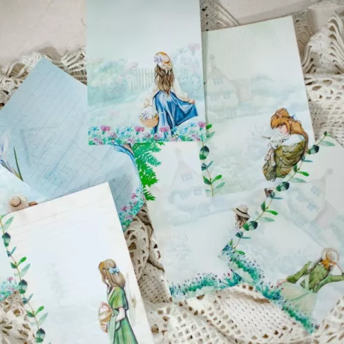 Combo 54 Arquivos – Capas Papéis de Carta Marca Páginas Cartela de Adesivos e Envelope – BICHO PAPEL