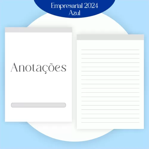 Combo Agendamento Empresarial – Azul 2024 – Pamella Vieira