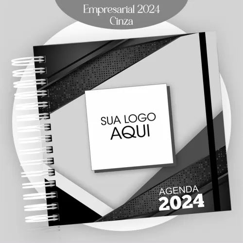Combo Agendamento Empresarial – Cinza 2024 – Pamella Vieira