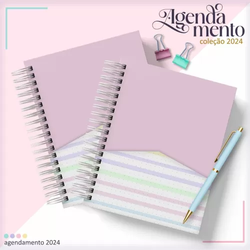Combo Agendamentos 2024 – C/Hora e S/Hora – Lina Criativa