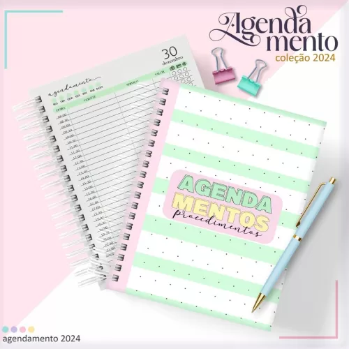 Combo Agendamentos 2024 – C/Hora e S/Hora – Lina Criativa