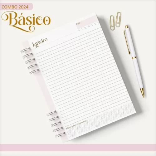 Combo Agendas – Básicos 2024 – Lina Criativa