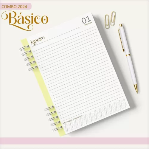 Combo Agendas – Básicos 2024 – Lina Criativa