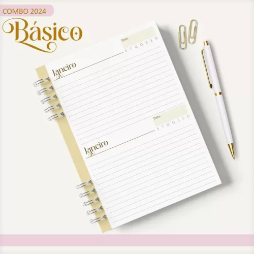 Combo Agendas – Básicos 2024 – Lina Criativa