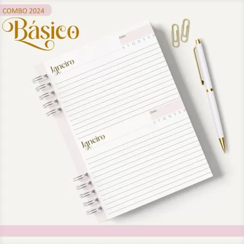 Combo Agendas – Básicos 2024 – Lina Criativa