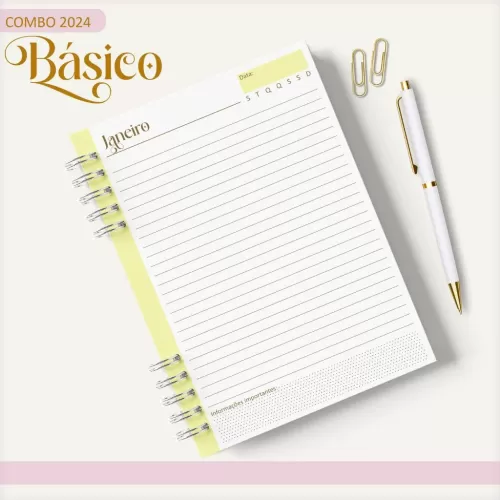 Combo Agendas – Básicos 2024 – Lina Criativa