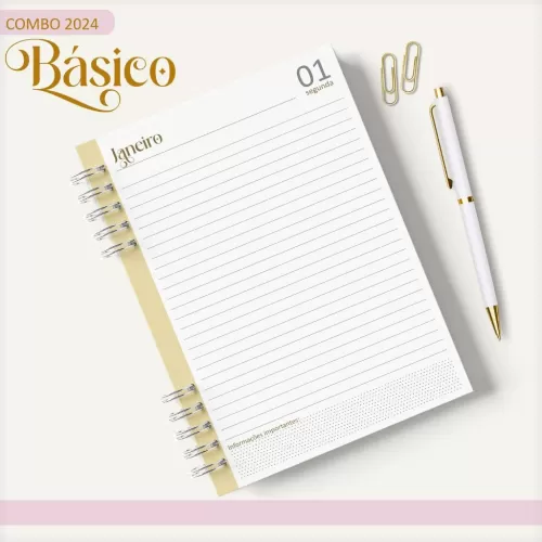 Combo Agendas – Básicos 2024 – Lina Criativa