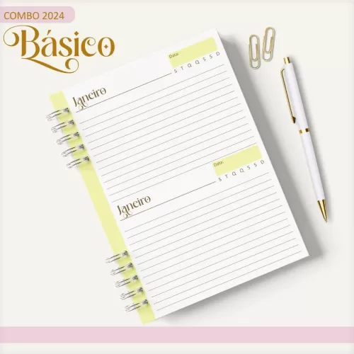 Combo Agendas – Básicos 2024 – Lina Criativa