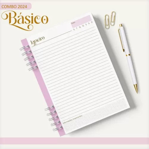 Combo Agendas – Básicos 2024 – Lina Criativa