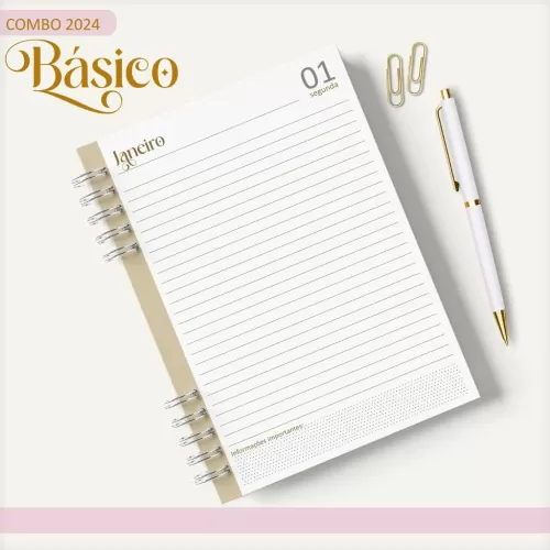 Combo Agendas – Básicos 2024 – Lina Criativa