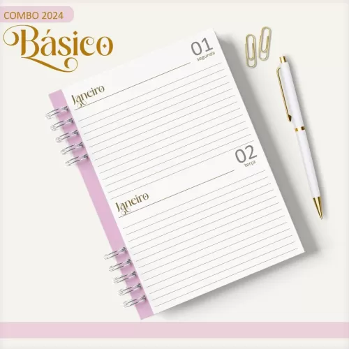 Combo Agendas – Básicos 2024 – Lina Criativa