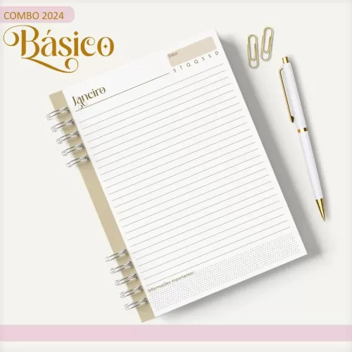 Combo Agendas – Básicos 2024 – Lina Criativa