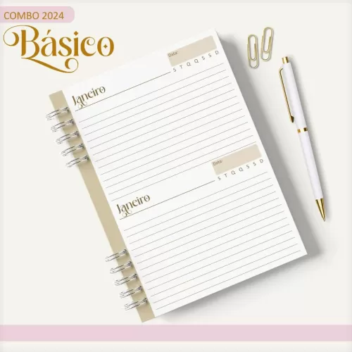 Combo Agendas – Básicos 2024 – Lina Criativa