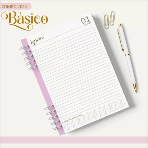 Combo Agendas – Básicos 2024 – Lina Criativa