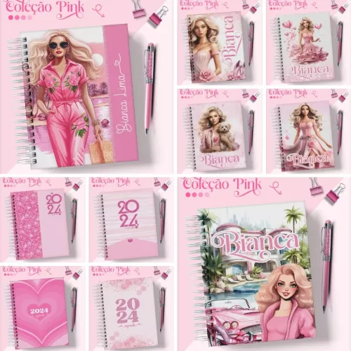 Combo Agendas – Pink 2024 – Lina Criativa