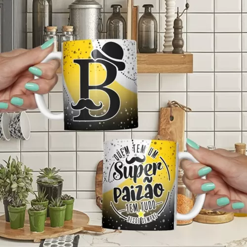 Combo Alfabeto Dia do Paizão – Canecas, Almofadas e Azulejos