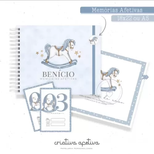 Combo Arquivos para maternidade – Baby Cavalinho de Balanço – Criativa Afetiva