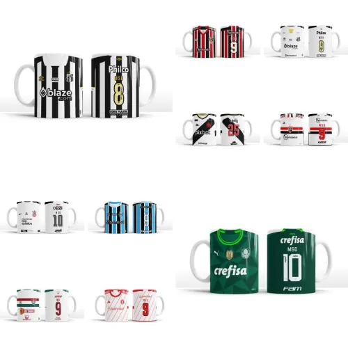 Combo Artes Canecas Clubes Brasileiros 2023
