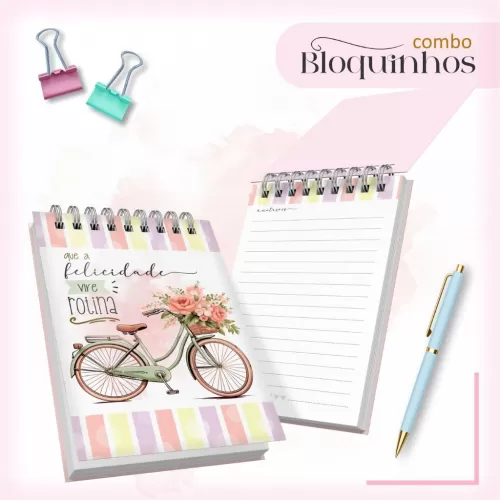 Combo Bloquinhos A6 – Lina Criativa