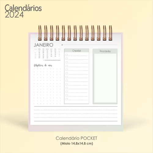 Combo– Calendários 2024 – Moldes da Lê