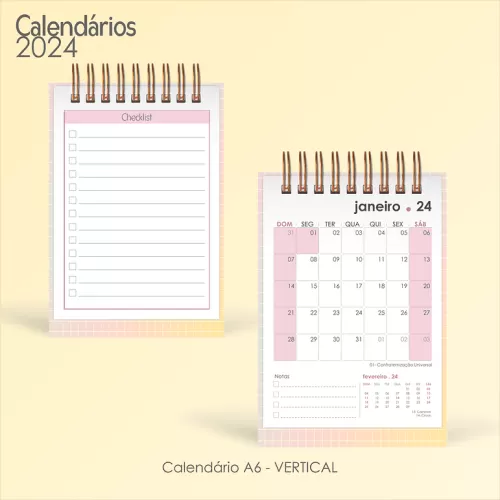 Combo– Calendários 2024 – Moldes da Lê