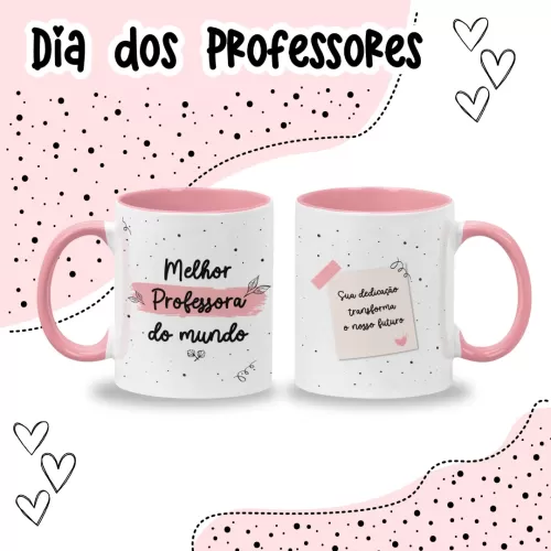 Combo Canecas Minimalista – Professores 2023 (Fernanda Yuki)