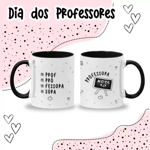 Combo Canecas Minimalista – Professores 2023 (Fernanda Yuki)