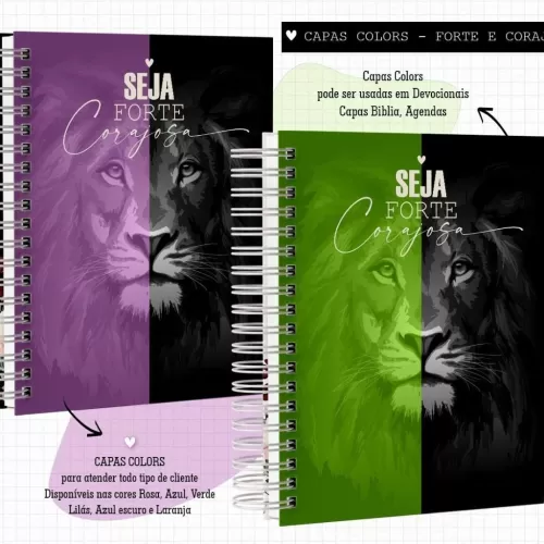 Combo Capas Bíblia e Devocionais – Leão Collors