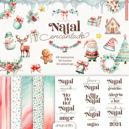 Combo Coleção Natal Encantado (Amarantto)