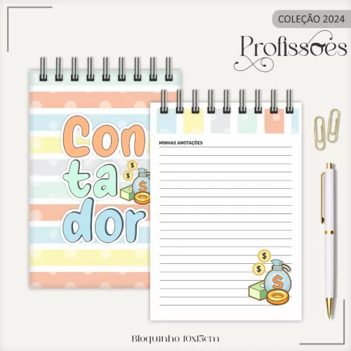 Combo Contador – Profissões 2024 – Lina Criativa