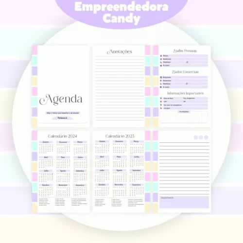 Combo Empreendedora Candy – Encadernação (Pamella Vieira)