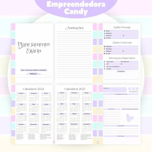 Combo Empreendedora Candy – Encadernação (Pamella Vieira)