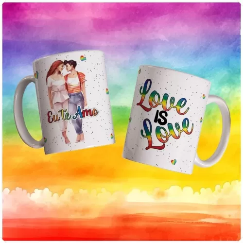 Combo Estampas Canecas, Almofadas e Azulejos – LGBTQI+ e Floral – Namorados
