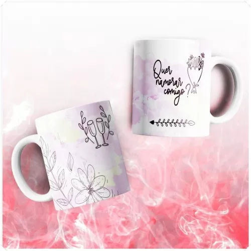 Combo Estampas Canecas, Almofadas e Azulejos – LGBTQI+ e Floral – Namorados