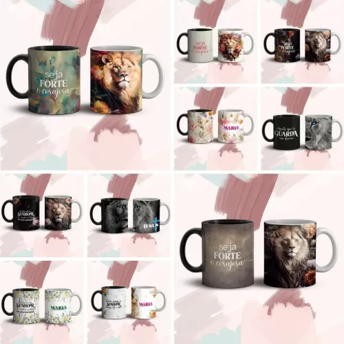 Combo Estampas Canecas Cristã – Com e Sem Frases