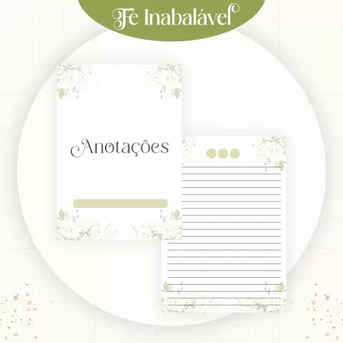 Combo Fé Inabalável 2024 – Encadernação – Pamella Vieira