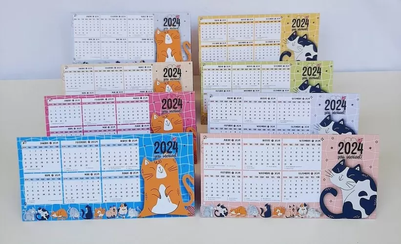 Combo Gatinhos – Calendários – Planners – Blocos 2024