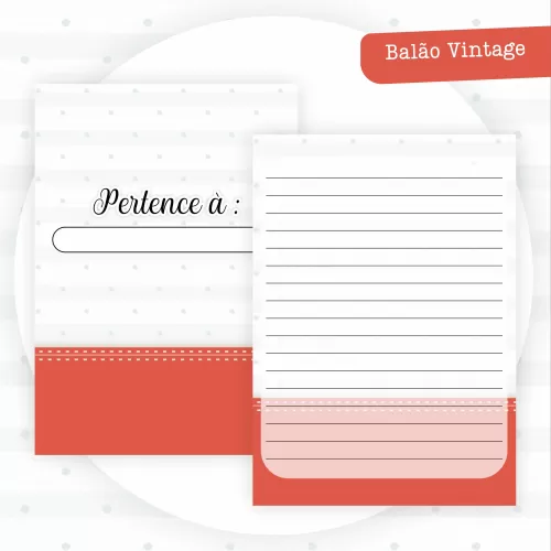Combo Maternidade Balão Vintage – Encadernação – Pamella Vieira